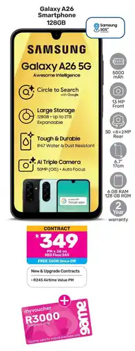 Game Samsung Galaxy A26 Smartphone 128GB offer