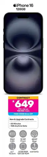 Game iPhone 16 128GB offer