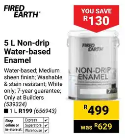 Builders Warehouse Fired Earth Non-drip Water-based Enamel offer