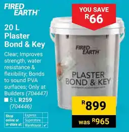 Builders Warehouse Fired Earth Plaster Bond & Key offer