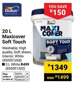 Builders Warehouse Dulux Maxicover Soft Touch offer