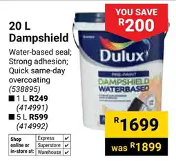 Builders Warehouse Dulux Dampshield offer