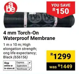 Builders Warehouse Abe Torch-On Waterproof Membrane offer