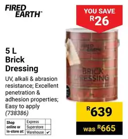 Builders Warehouse Fired Earth Brick Dressing offer