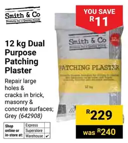 Builders Warehouse Smith & Co Dual Purpose Patching Plaster offer