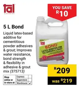 Builders Warehouse Tal Bond offer