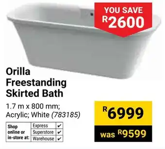 Orilla Freestanding Skirted Bath