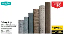 Builders Warehouse Multi-flor Galaxy Rugs offer