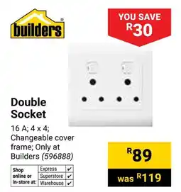 Builders Warehouse Builders Double Socket offer