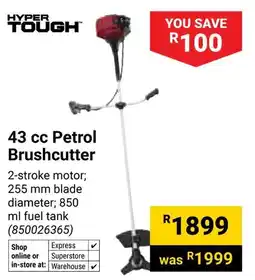 Builders Warehouse Hyper Tough 43 cc Petrol Brushcutter offer
