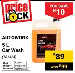 Builders Warehouse Autoworx Car Wash offer