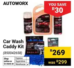Builders Warehouse Autoworx Car Wash Caddy Kit offer