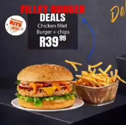 Take 'n Pay Chicken fillet Burger + chips offer