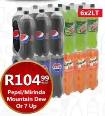 Take 'n Pay Pepsi/ Mirinda Mountain Dew Or 7 Up offer