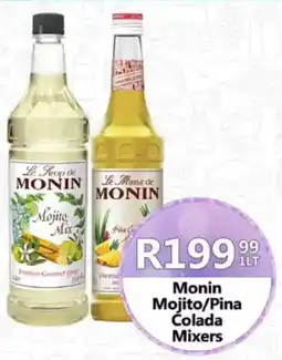 Take 'n Pay Monin Mojito/ Pina Colada Mixers offer