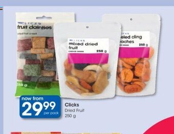 Clicks Clicks Dried Fruit 250g offer