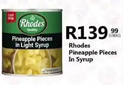 Take 'n Pay Rhodes Pineapple Pieces In Syrup offer