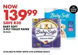 Woolworths Baby soft 2-ply toilet paper offer