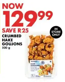 Woolworths Crumbed hake goujons offer