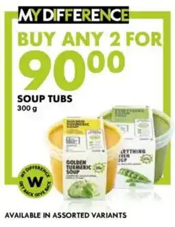Woolworths Soup tubs offer