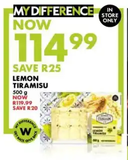 Woolworths Lemon Tiramisu offer