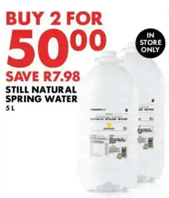 Woolworths Still natural spring water offer