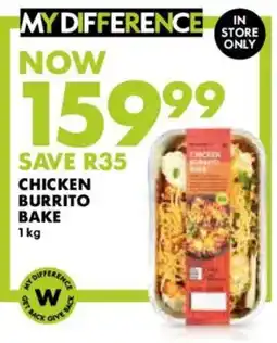 Woolworths Chicken burrito bake offer
