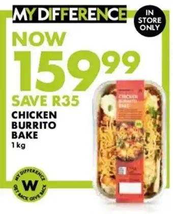 Woolworths Chicken burrito bake offer