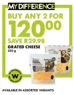Woolworths Grated Cheese offer