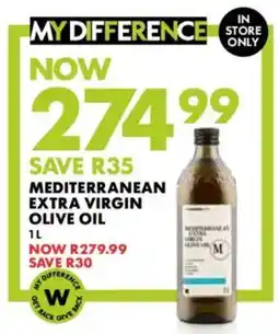 Woolworths Mediterranean extra virgin olive oil offer