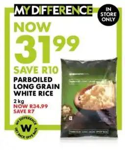 Woolworths Parboiled long grain white rice offer