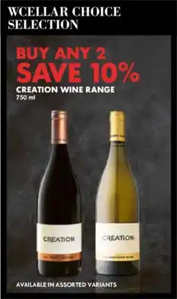 Woolworths Creation wine range offer