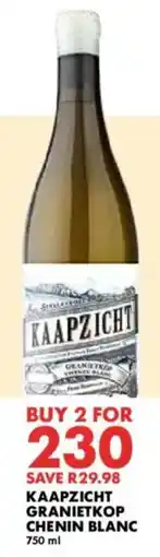Woolworths Kaapzicht granietkop chenin blanc offer