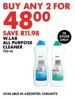 Woolworths W.lab all purpose cleaner offer