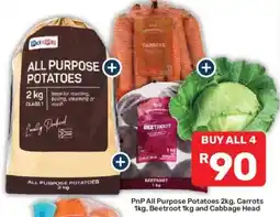 Pick n Pay PnP All Purpose Potatoes, Carrots, Beetroot and Cabbage Head offer