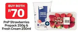 Pick n Pay PnP Strawberries Prepack & Fresh Cream offer