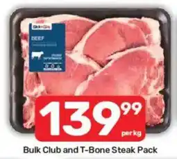 Pick n Pay Bulk Club and T-Bone Steak Pack offer