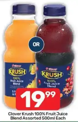 Pick n Pay Clover Krush 100% Fruit Juice Blend Assorted offer