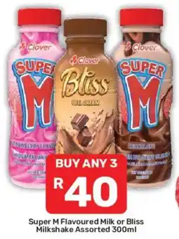 Pick n Pay Super M Flavoured Milk or Bliss Milkshake Assorted offer
