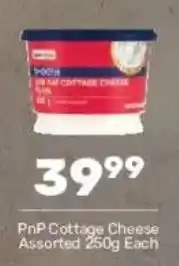 Pick n Pay PnP Cottage Cheese Assorted offer