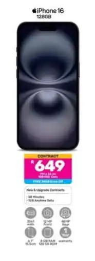 Game Apple - iphone 16 128gb offer