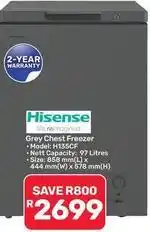 Pick n Pay Hypermarket Hisense - grey chest freezer h135cf offer