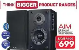 Pick n Pay Hypermarket Aim - 2.0 channel monitor speaker asp2.00b offer