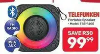 Pick n Pay Hypermarket Telefunken - portable speaker model: tbs-1205 offer