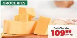 Food Lover's Market Bulk cheddar offer