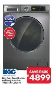 Pick n Pay Hypermarket Kic - 8kg grey front loader washing machine offer