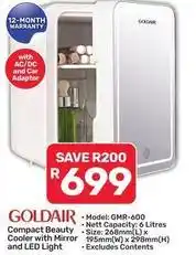 Pick n Pay Hypermarket Goldair - compact beauty cooler with mirror and led light offer