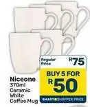 Pick n Pay Hypermarket Ceramic white coffee mug offer