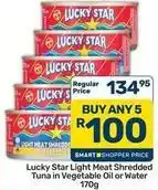 Pick n Pay Hypermarket Lucky star - light meat shredded tuna in vegetable oil or water offer