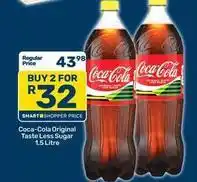 Pick n Pay Coca cola - original taste less sugar offer